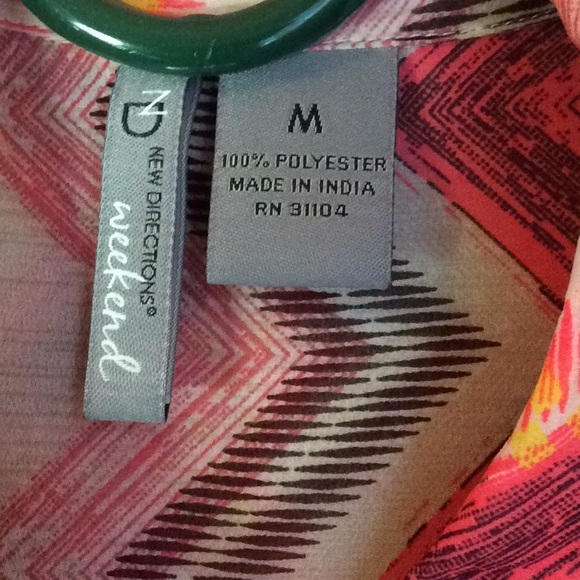 FINAL SALE PRICE Semi Sheer New Directions Blouse in Medium - Picture 2 of 7